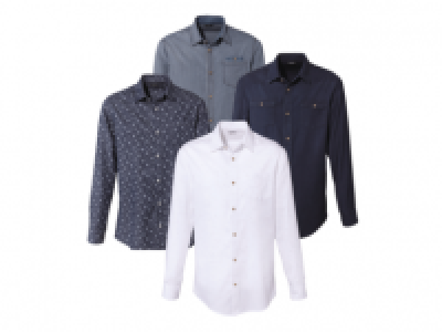 LIVERGY Mens Long-Sleeved Shirt