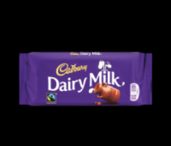 Cadbury Dairy Milk Chocolate Bar 110g 1.50 €