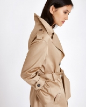 Michael Mortell Frill Cuff Trench Coat