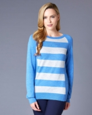 Gallery Striped Colour Block Jumper