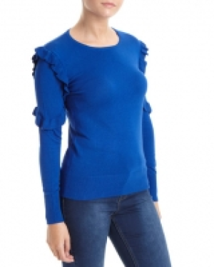 Ruffle Shoulder Jumper