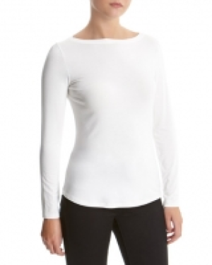 Long Sleeve Boat Neck Top