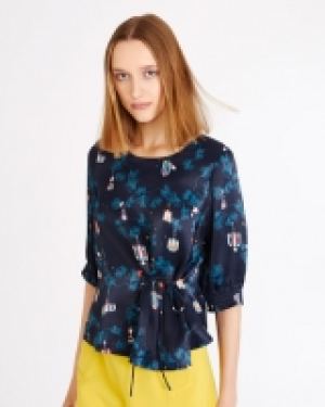 Carolyn Donnelly The Edit Lantern Print Top