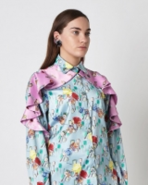 Joanne Hynes Rhinestones Hairbrush Blouse