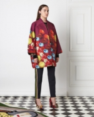 Joanne Hynes Rose Printed Coat