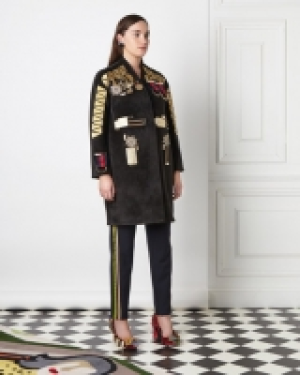 Joanne Hynes Black Velvet Coat