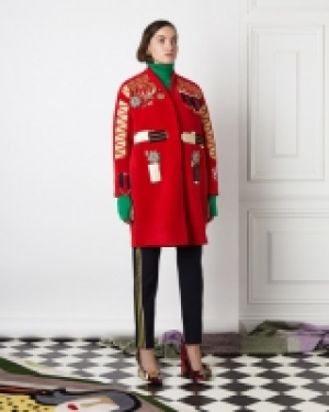 Joanne Hynes Velvet Embellished Coat