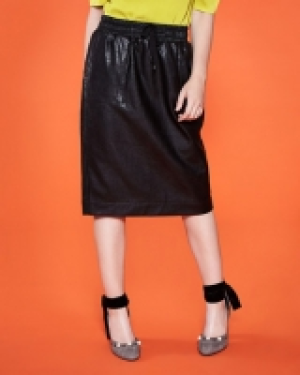 Lennon Courtney at Dunnes Stores Black PU Skirt