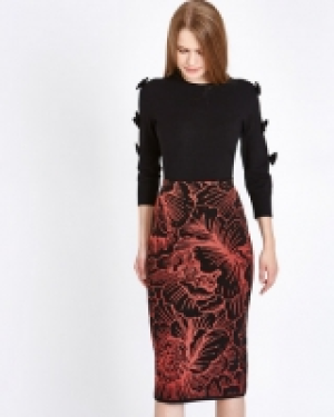 Savida Jacquard Flower Skirt