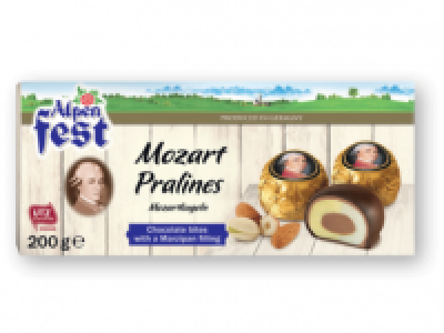 ALPENFEST Chocolate Bites with Marzipan Filling