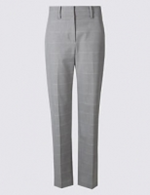 Checked Straight Leg Trousers 42.00 €
