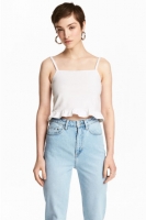 HM   Short frilled strappy top