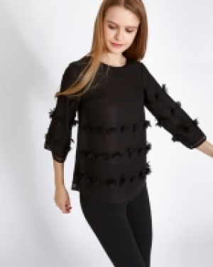 Savida Flower Hem Top