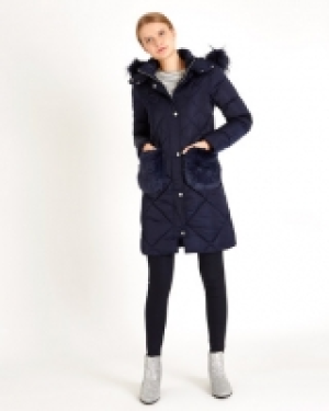Savida Faux Fur Pocket Coat