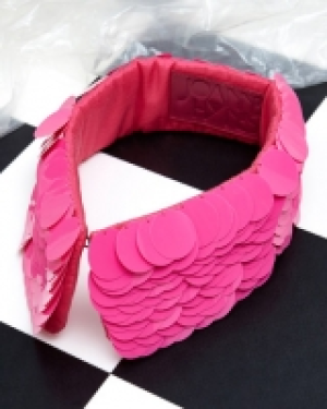 Joanne Hynes Hot Pink Sequin Collar
