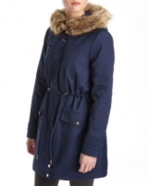 Faux Fur Trim Parka