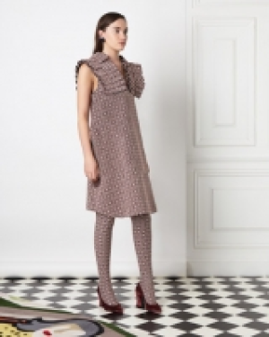 Joanne Hynes Deep V-Ruffle Dress