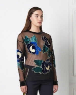 Joanne Hynes Tulle Applique Top