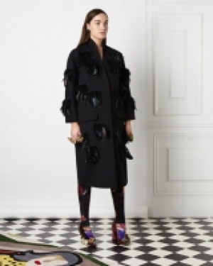 Joanne Hynes Feathered Wool Coat