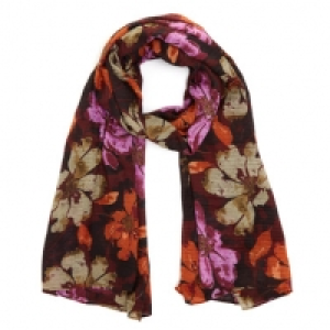 Autumn Floral Print Scarf