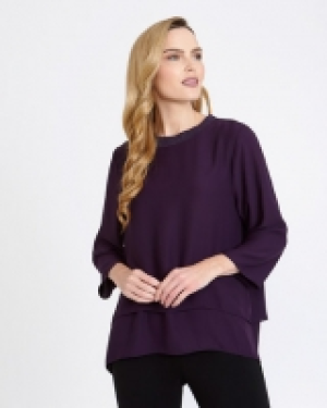 Gallery Lurex Trim Top