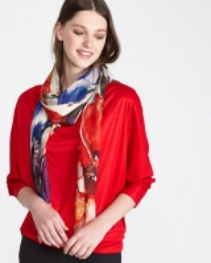 Paul Costelloe Living Studio Bright Floral Silk Scarf