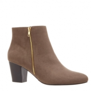 Outside Zip Ankle Boot