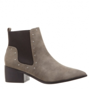 Elastic Stud Ankle Boot