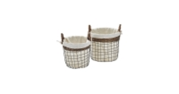 Easy Home Wire Basket 2 Pack