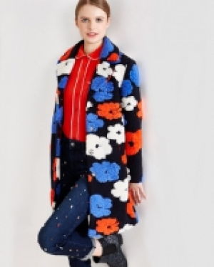 Savida Flower Design Coat