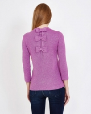 Savida Honey Bow Back Lurex Jumper