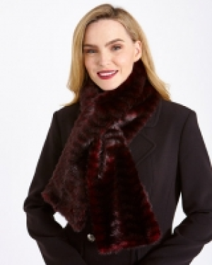 Gallery Texture Faux Fur Scarf