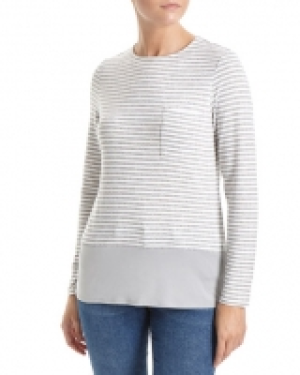 Stripe Fabric Mix Top
