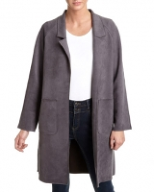 Suedette Longline Coat