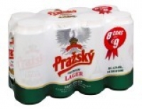 EuroSpar Prazsky Lager Cans - Price Marked