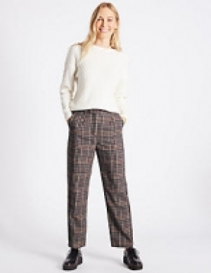 Checked Straight Leg Trousers 70.00 €