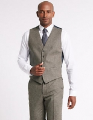 Textured Tailored Fit Waistcoat 67.00 €