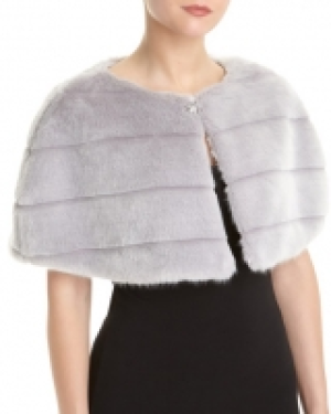 Faux Fur Pelt Cape