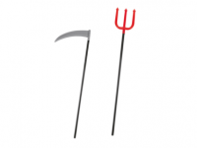 Halloween Trident/ Scythe/Axe