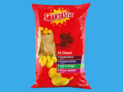 SNAKTASTIC 24 Pack Variety/ Meaty Crisps