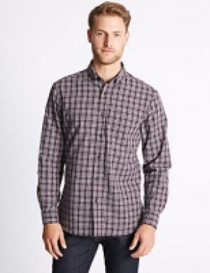 Pure Cotton Checked Oxford Shirt 34.00 €