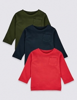Marks and Spencer  3 Pack Pure Cotton T-shirt (0-24 Months)