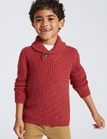 Marks and Spencer  Cotton Rich Long Sleeve Jumper (3 Months - 6 Years)