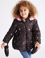 Marks and Spencer  All Over Print Padded Coat with Stormwear (3 Months - 7 Year