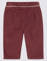 Marks and Spencer  Pure Cotton Bow Cord Trousers