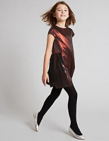 Marks and Spencer  Metallic Pleated Dress (3-14 Years)