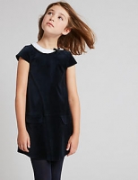 Marks and Spencer  Cotton Velvet Dress with Stretch (3-14 Years)