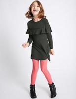 Marks and Spencer  Long Sleeve Frill Dress (3-14 Years)