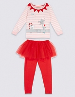 Marks and Spencer  Printed Pyjamas with Tutu (9 Months - 8 Years)