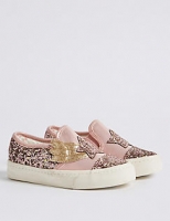 Marks and Spencer  Kids Star Glitter Fashion Trainers